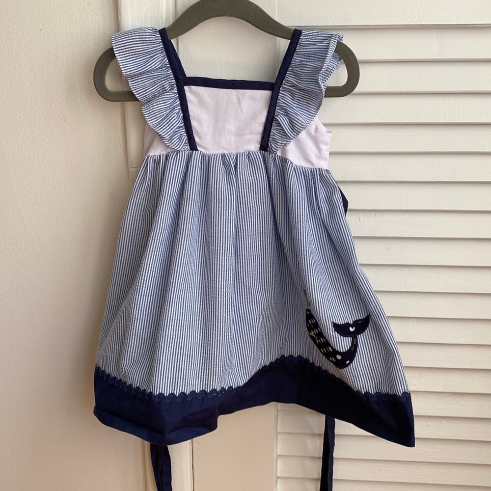 Lil Cactus Blue White Dress